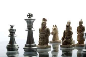 静物象棋贸易策略东亚高质量拍摄