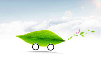 绿色树叶汽车自然现象清晰素材