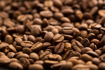 咖啡豆水平构图写实相片