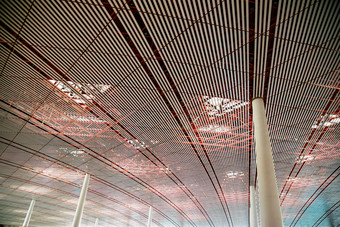 北京机场T3航站楼无人清晰摄影图