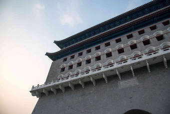 北京前门城楼古老的清晰相片