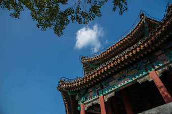 北京颐和园城市古老的相片