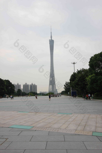 广州珠江新城广州塔建筑办公大楼都市风景写实照片