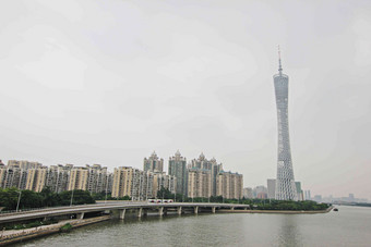 广州珠江新城广州塔建筑交通高质量场景