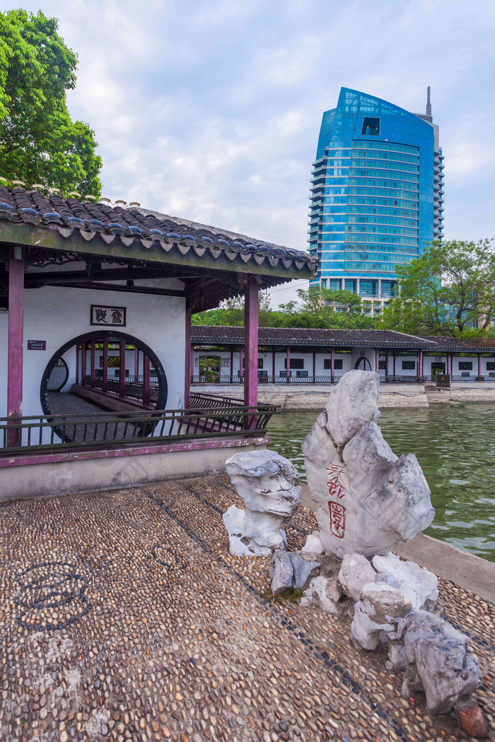 无锡蠡园太湖度假写实场景