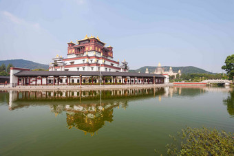 无锡灵山标志寺院旅游写实场景