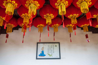 江苏省无锡南禅寺符号清晰摄影图