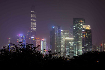 广东省深圳莲花山夜景