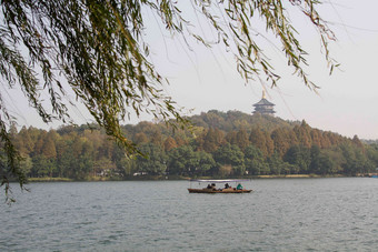 浙江省杭州西湖雷峰塔古典风格高质量拍摄