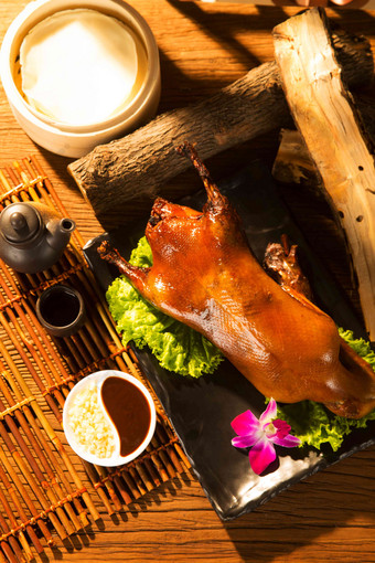 北京烤鸭食品清新营养摄影
