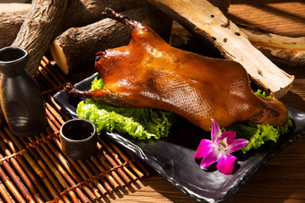 北京烤鸭中国清新卫生高质量拍摄