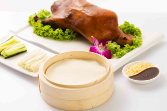 北京烤鸭食品调味品组物体