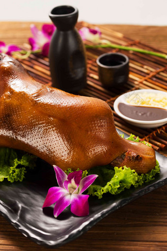 北京烤鸭精致中国菜健康的高清摄影图