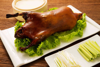 北京烤鸭精致中国菜鸭子肉