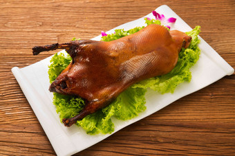 北京烤鸭装饰美味影棚拍摄高质量拍摄