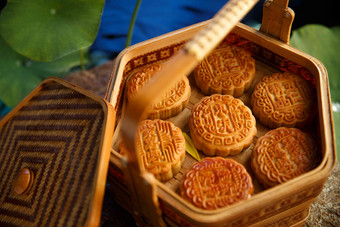 酥皮糕点中秋传统文化食材