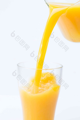 橙汁特写彩色图片场景