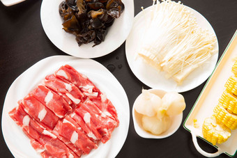 铜锅中华美食材料餐饮文化高端照片