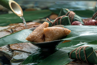 端午节食材枣粽子高质量摄影