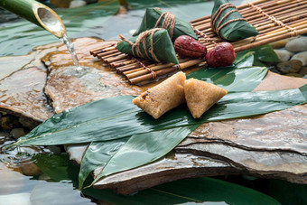 绿色传统文化饮食文化糯米写实影相
