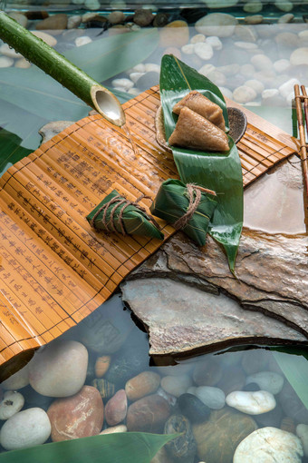 粽叶传统文化概念叶子