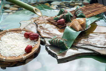 粽叶传统文化端午节竹子