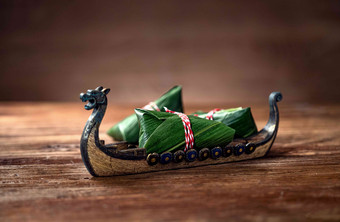 粽子和龙舟<strong>中国</strong>食品高清拍摄