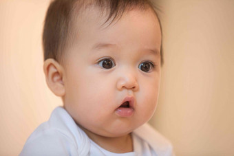 可爱宝宝宝宝中国水平构图仅婴儿