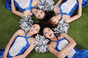 东方美女啦啦队纯洁高质量摄影图