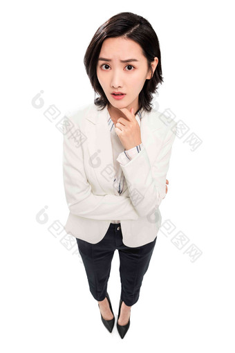 年轻女白领肖像亚洲人氛围图片