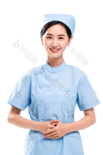 青年女护士肖像