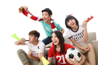 年轻球迷中国庆祝爱国主义高清拍摄