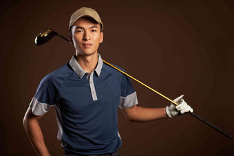 高尔夫动员高尔夫球运动运动服体育活动高清图片