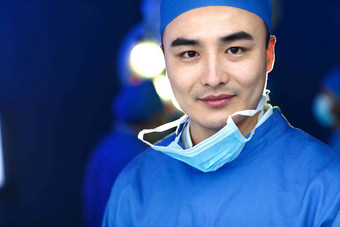 医务工作者手术室半身像中国人写实素材