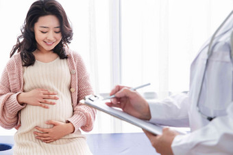 孕妇妇产科医生腹部健康