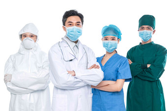 戴着口罩的医务工作者中国照片