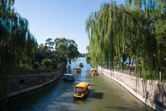 北京公园交通彩色图片天空