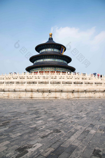 北京天坛祈年殿风景写实照片