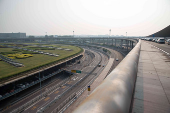 北京首都国际机场建造高清图片