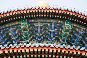 北京天坛祈年殿园林氛围摄影图