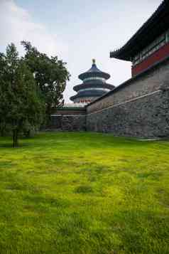 北京天坛公园建筑氛围图片