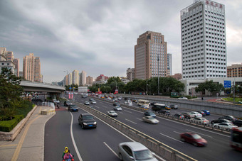 北京西直门楼群建造清晰场景