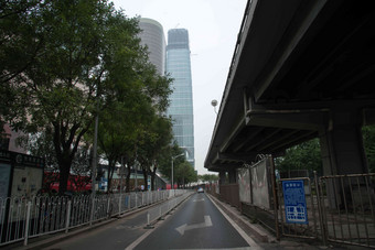 北京市区水平构图人类居住地高清场景