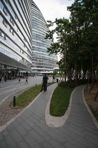 北京OHO建筑金融区地标建筑摄影图