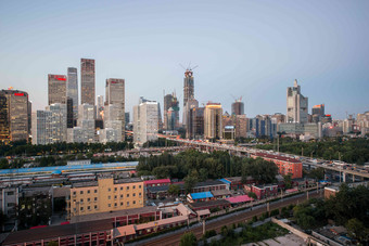 北京建筑国贸都市风光日光高质量影相