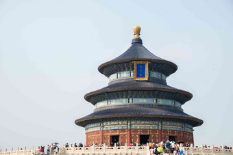 北京天坛公园世界文化遗产写实镜头