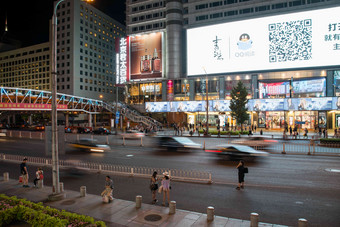 北京西单商业街摄影高清拍摄