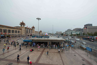 北京站公路清晰场景