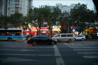 北京街市夜景