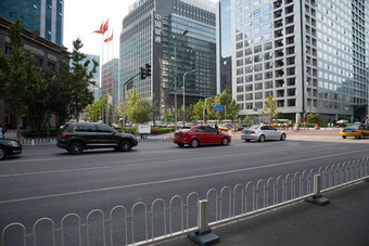 北京金融街交通运输无人高质量摄影